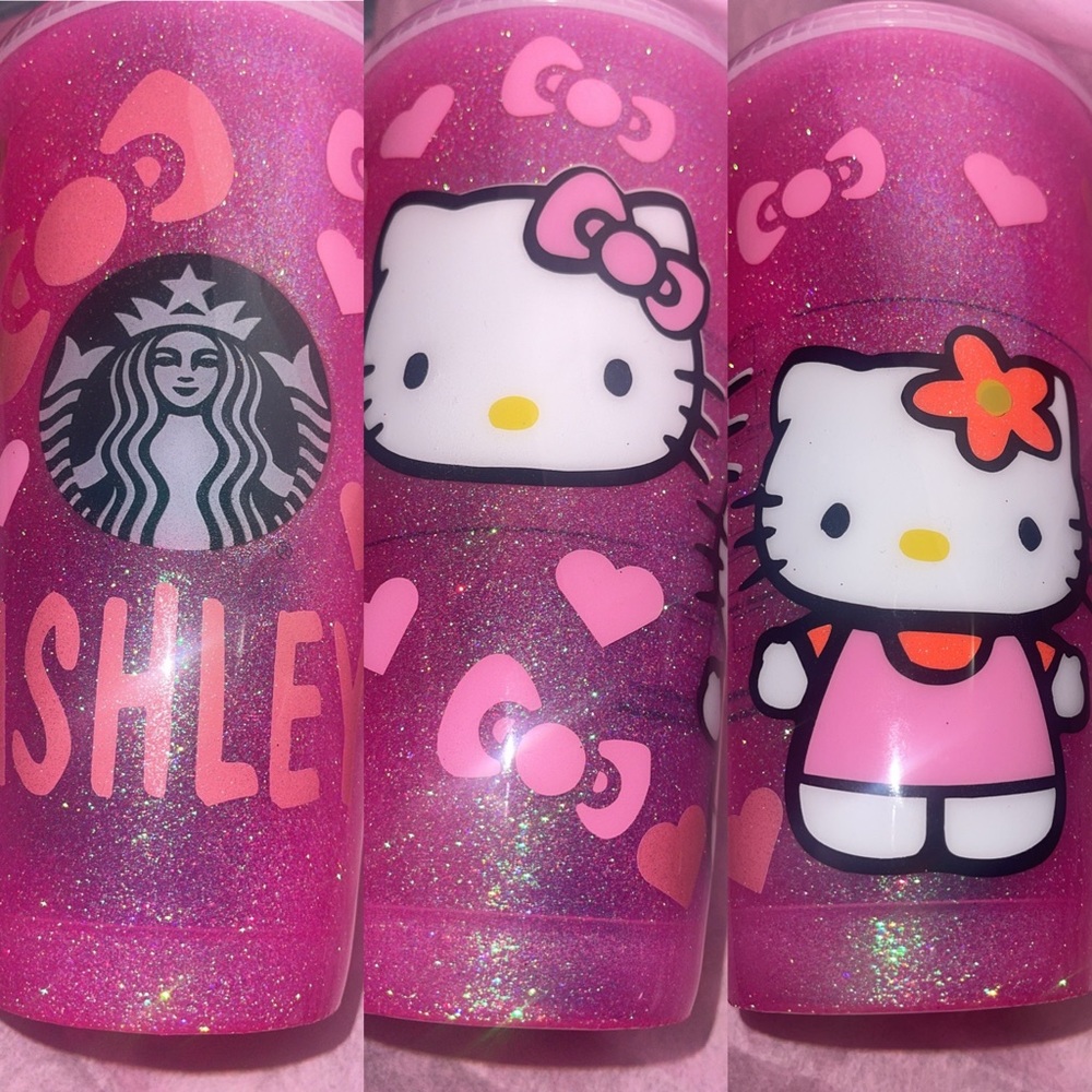 Starbucks custom hello kitty cup